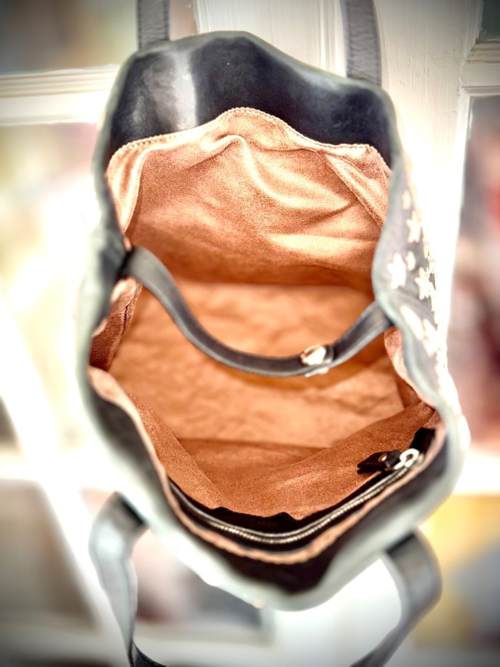 Jimmy Choo Sofia Star Studded Black Leather Tote Bag Purse EUC - Picture 9 of 12